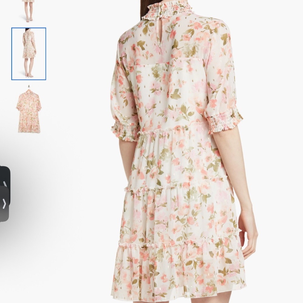 Love By Design Marion Smock Neck Babydoll Dress - Picture 2 of 16